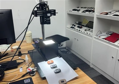 Automotive parts appearance recognition test